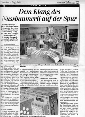 Bündner Tagblatt 2008: Musik Kollegger Davos